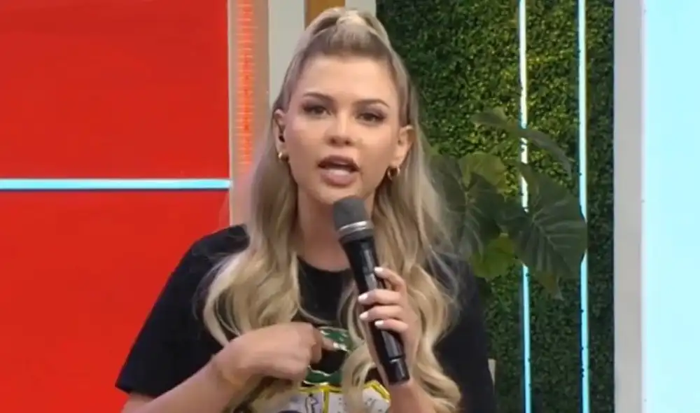 Brunella Horna asegura que la selección peruana de Fútbol clasificará al Mundial. Foto: captura América TV
