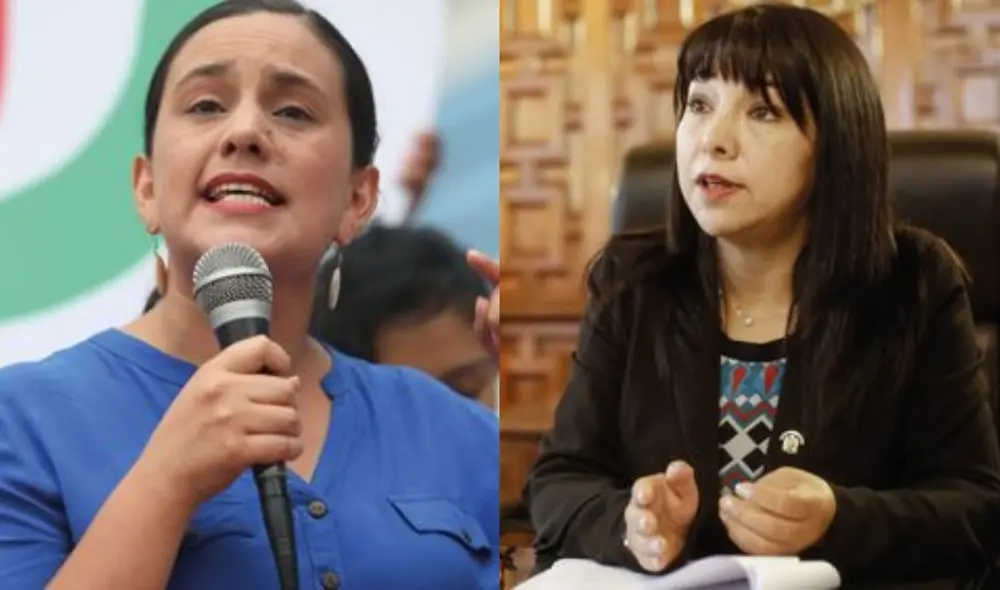 Verónika Mendoza destacó las virtudes de Mirtha Vásquez como primera ministra. Foto: composición LR/ Congreso Verónika Mendoza destacó las virtudes de Mirtha Vásquez como primera ministra. Foto: composición LR/ Congreso