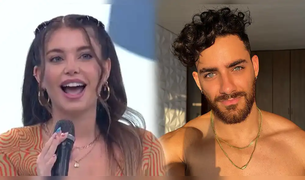 Flavia Laos afirma que le gusta el físico de Austin Palao. Foto: composición/Austin Palao/Instagram/captura América TV