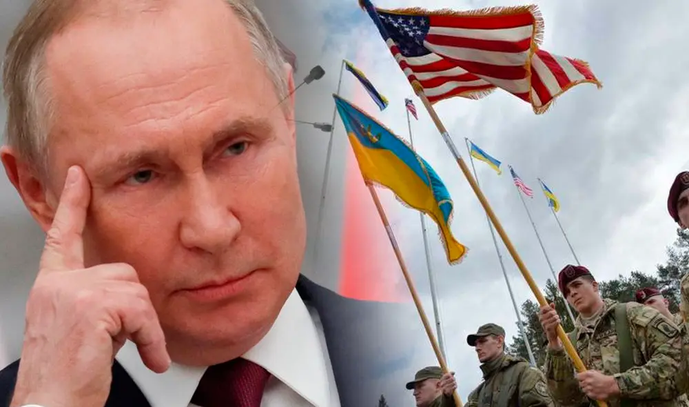 Existe inquietud por parte de Moscú a la posible adhesión de Ucrania a la OTAN. Foto: composición LR/EFE-AFP