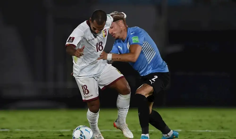 Venezuela cae 3-0 ante Uruguay. Foto: EFE.