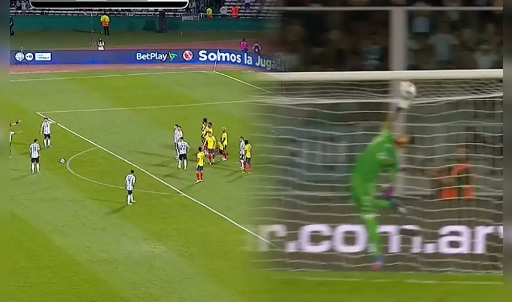 Vargas reemplazó a Ospina en el arco colombiano. Foto: captura SportTV