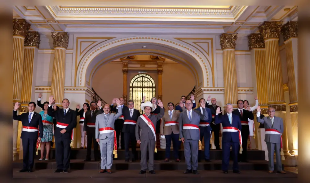 Este martes 1 de febrero juró el nuevo gabinete ministerial de Pedro Castillo. Foto: Presidencia Este martes 1 de febrero juró el nuevo gabinete ministerial de Pedro Castillo. Foto: Presidencia