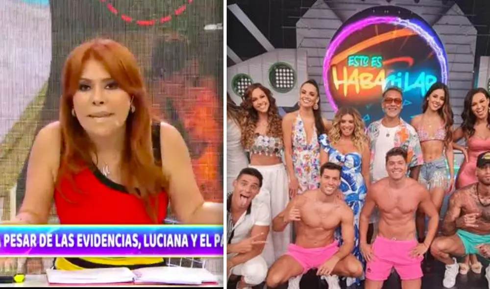 “Esto es Habacilar no ha tenido el eco que quisieran sus productores", dijo Magaly Medina. Foto: composición ATV/ Pro TV