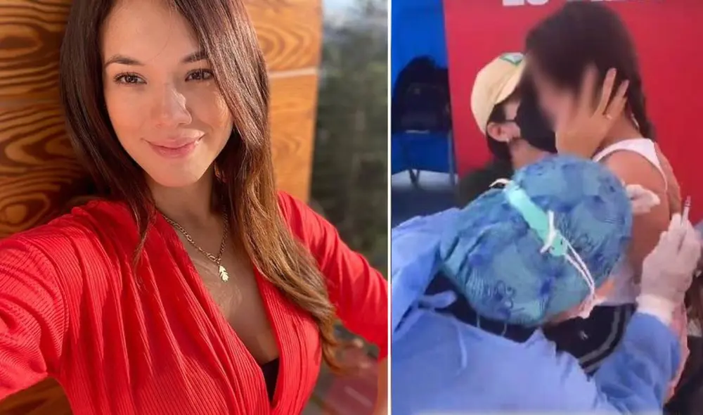 La hija de Jazmín Pinedo recibió su primera dosis de la vacuna. Foto: composición/ Instagram