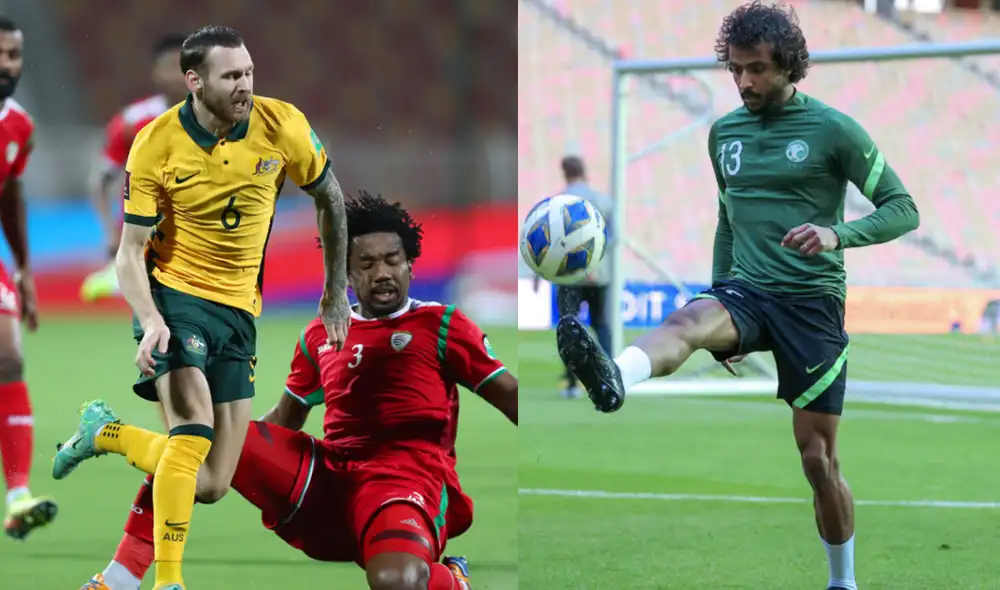 La repesca continental se jugará el 13 o 14 de junio. Foto: composición Socceroos/Saudi National Team