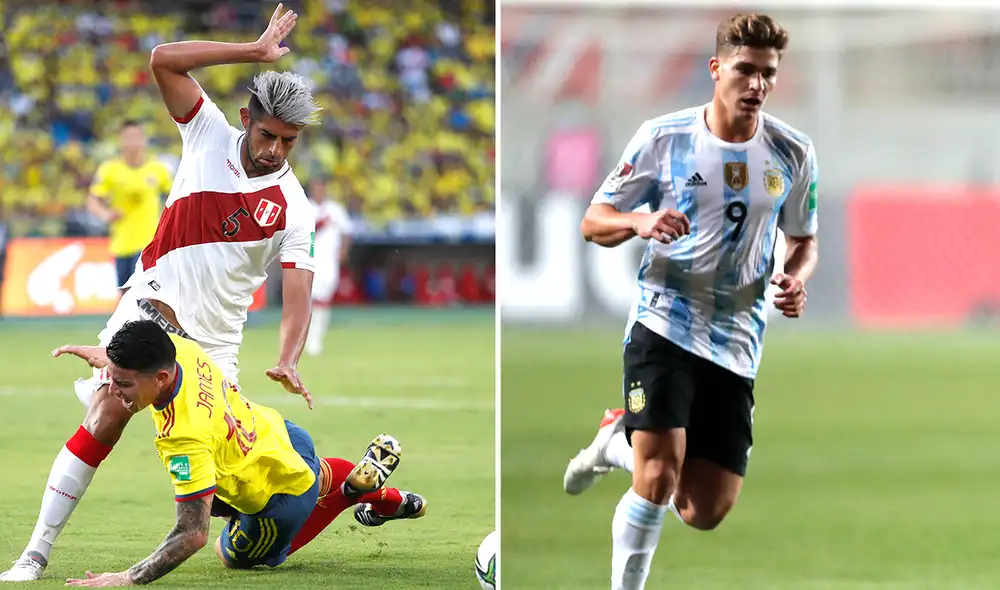 Zambrano y Álvarez tuvieron minutos con Perú y Argentina, respectivamente. Foto: composición/ AFP Zambrano y Álvarez tuvieron minutos con Perú y Argentina, respectivamente. Foto: composición/ AFP