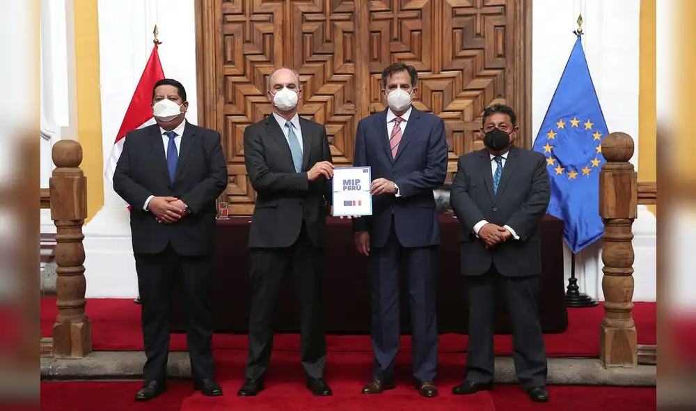 Se presentó el marco y las prioridades para la cooperación de la Unión Europea en Perú hasta el año 2027. Foto: Unión Europea. Se presentó el marco y las prioridades para la cooperación de la Unión Europea en Perú hasta el año 2027. Foto: Unión Europea.
