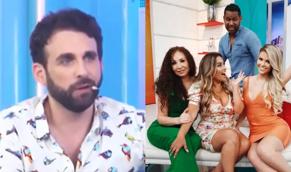 Rodrigo González se burla del estreno de la nueva temporada de América hoy. Foto: composición/ captura de Willax/ GV Producciones