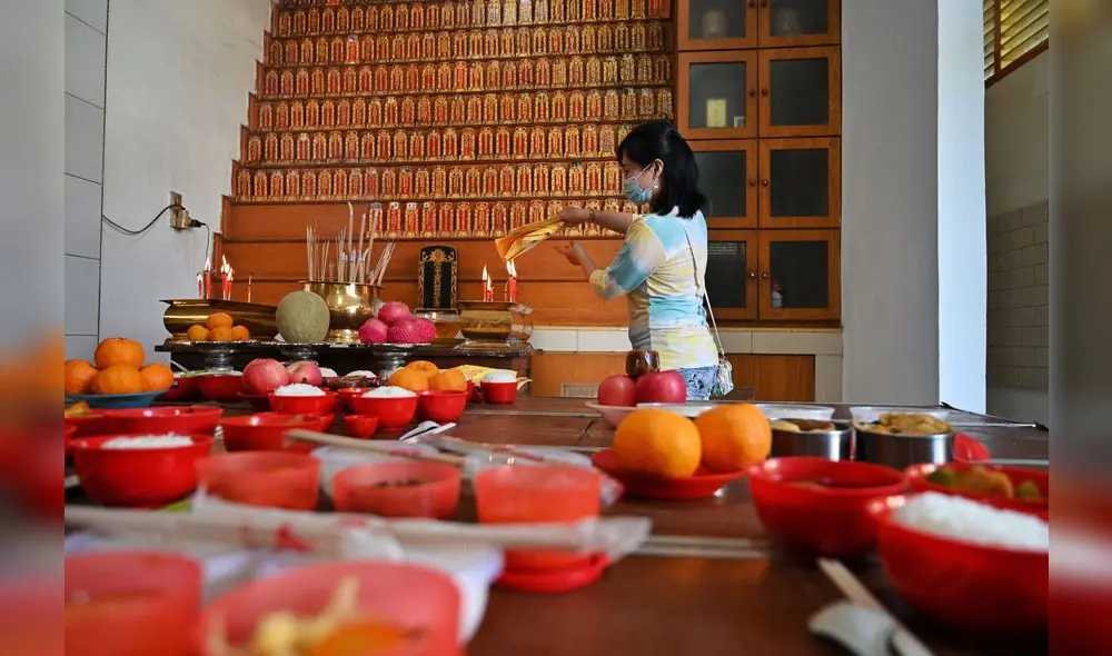 Año Nuevo Lunar. Te compartimos los rituales y cábalas más populares para festejar tu Año Nuevo Chino 2022. Referencia Banda Aceh. Foto: AFP