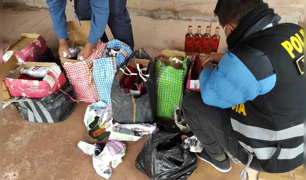 La mercadería incautada fue internada en los almacenes de Aduanas. Foto: PNP