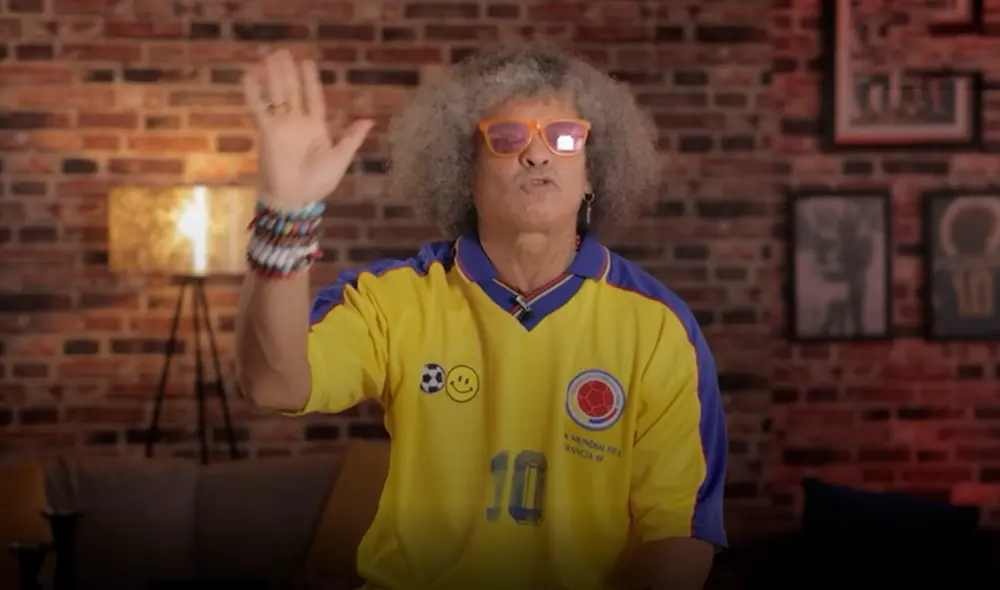 Carlos Valderrama disputó tres mundiales con la selección colombiana. Foto: captura Youtube/Pibe Valderrama