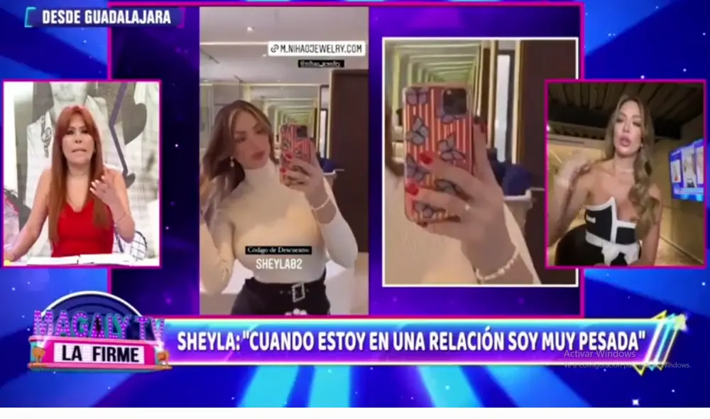 Sheyla Rojas afirma que está enamorada de Sir Winston y afirma que exageró. Foto: ATV