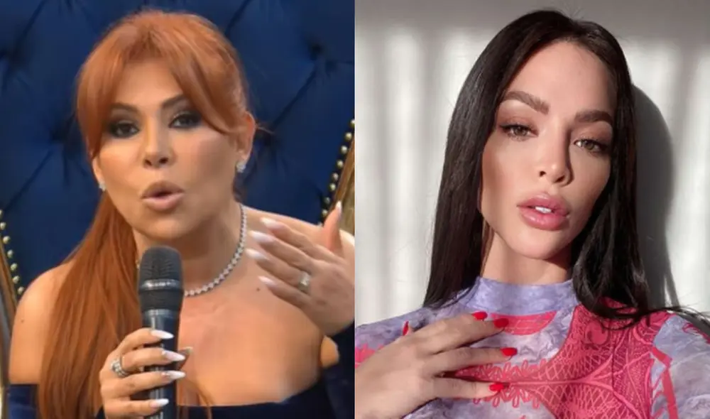 La conductora le consultó a la modelo el motivo por el que volvió con su novio. Foto: composición/ La República La conductora le consultó a la modelo el motivo por el que volvió con su novio. Foto: composición/ La República