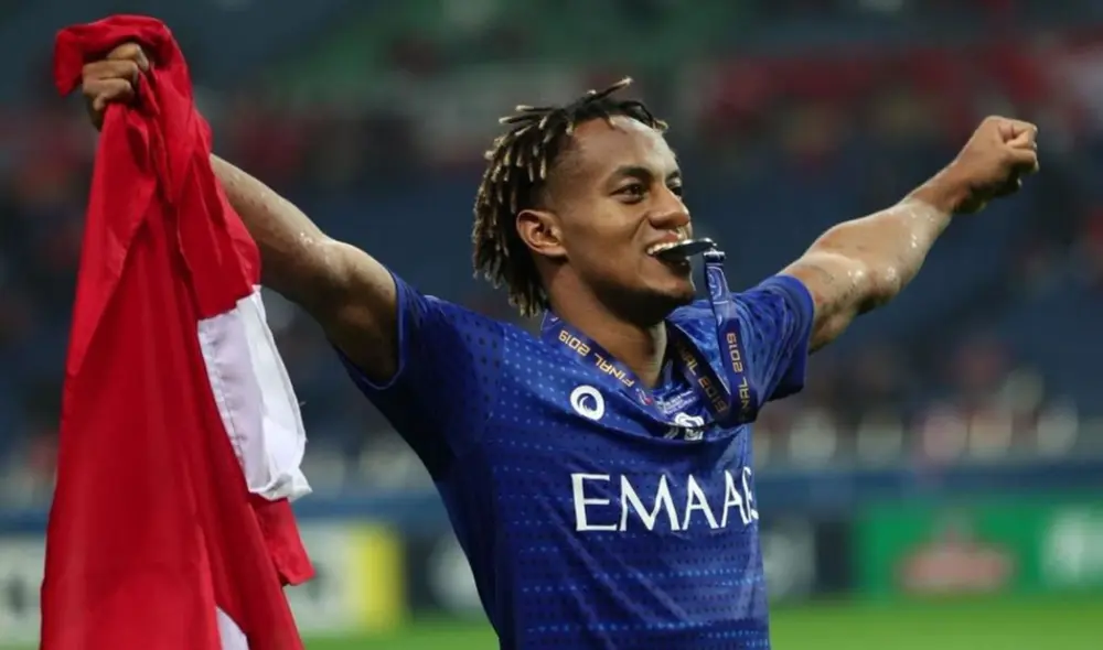 André Carrillo es habitual titular en el Al Hilal. Foto: difusión