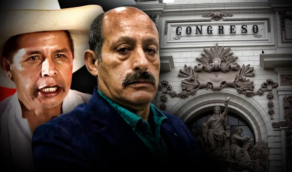 Héctor Valer, en conferencia de prensa, anunció que no renunciará al cargo y se someterá a la decisión que tome el Congreso sobre entregarle el voto de confianza. Foto: diseño de Gerson Cardoso/GLR