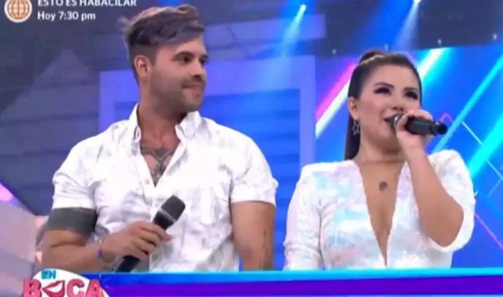 La cantante dijo que deseaba compartir la primicia en el programa. Foto: América TV