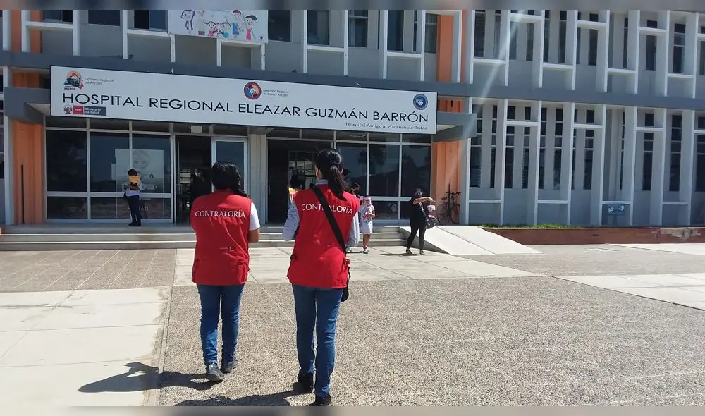Auditores de la Contraloría detectaron pagos irregulares de bonificaciones en el Hospital Regional de Chimbote. Foto: Contraloría.
