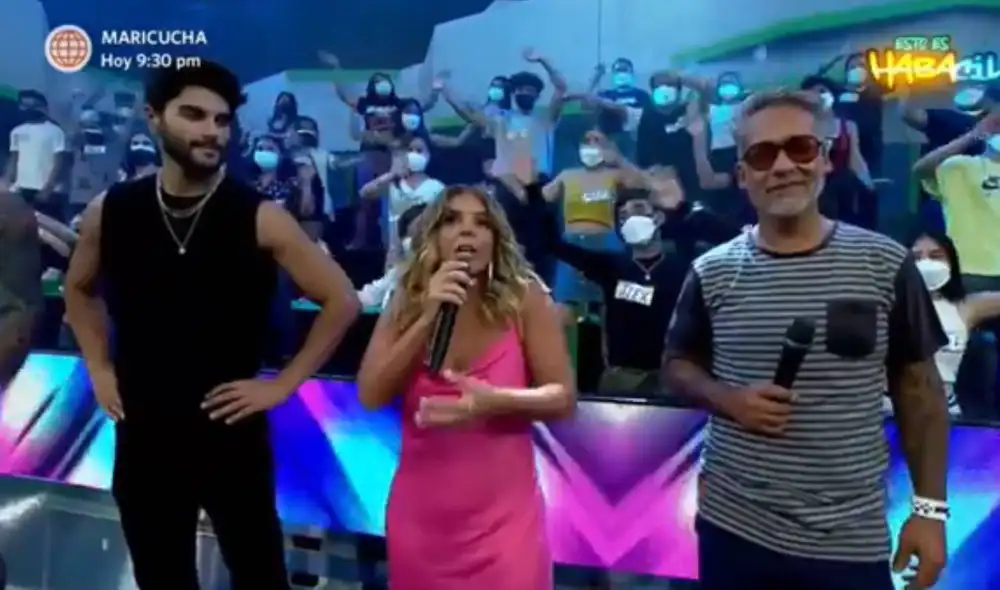 Johanna San Miguel habló sobre los protocolos que deben respetar los participantes del programa. Foto: captura de América TV Johanna San Miguel habló sobre los protocolos que deben respetar los participantes del programa. Foto: captura de América TV