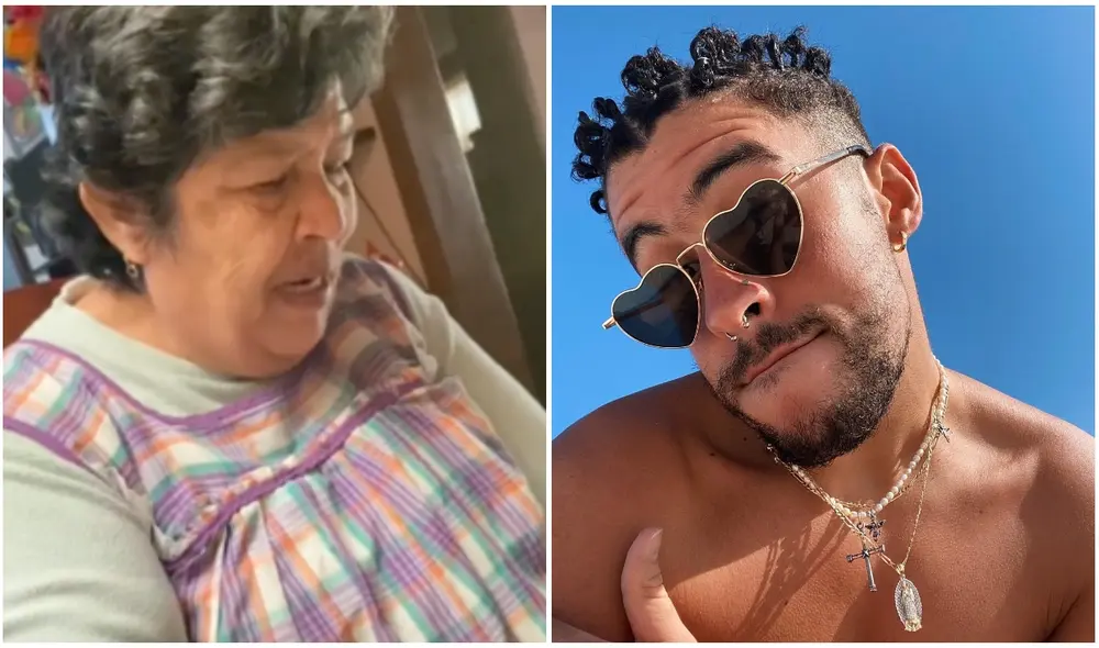 Abuelita entrega todos sus ahorros a su nieta para que vaya al concierto de Bad Bunny. Foto: captura de redes.