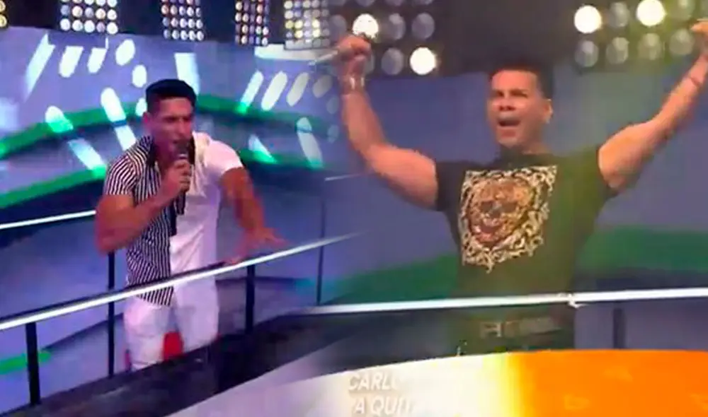 En entrevista, Carlos 'Tomate' Barraza felicitó a Facundo González por su participación en Esto es Habacilar. Foto: captura/América TV En entrevista, Carlos 'Tomate' Barraza felicitó a Facundo González por su participación en Esto es Habacilar. Foto: captura/América TV