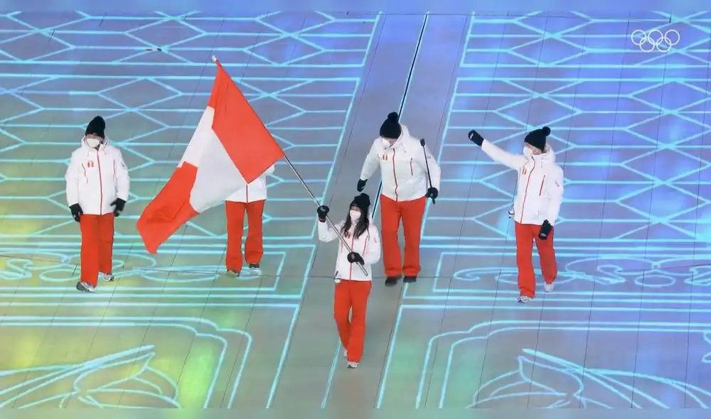 Delegación peruana en los Juegos Olímpicos de Beijing 2022. Foto: Twitter Juegos Olímpicos