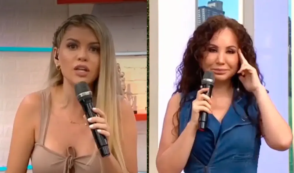 Brunella Horna arremetió contra Janet Barboza por criticarla como conductora de América hoy. Foto: captura América TV. Brunella Horna arremetió contra Janet Barboza por criticarla como conductora de América hoy. Foto: captura América TV.