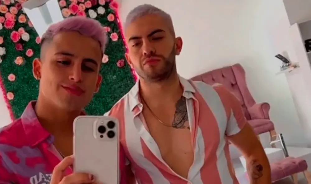 Elías Montalvo posa pasa redes junto a su novio, Luis Guzmán. Imagen: Elías Montalvo/Instagram