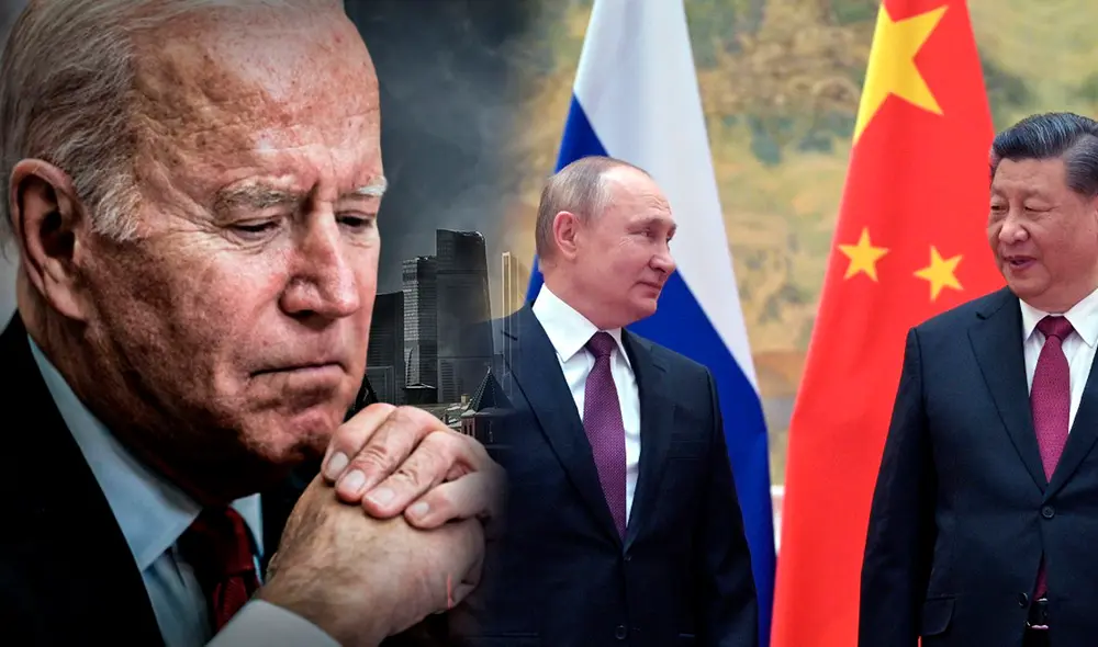 Crucial acercamiento entre Putin y Xi Jinping. Foto: composición/LR-AFP