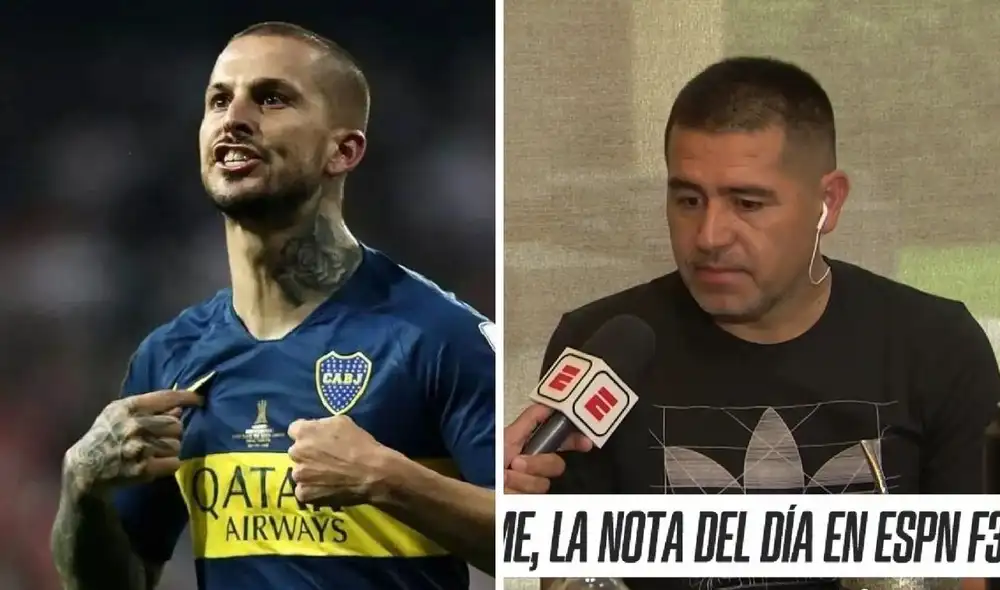 Riquelme destacó la predisposición de Benedetto para volver a Boca. Foto: captura ESPN