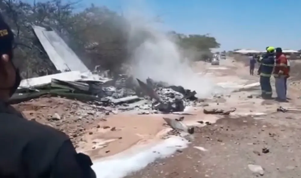 MTC confirmó que ningún tripulante sobrevivió a la caída de la avioneta. Foto: captura/Noticias de Ica MTC confirmó que ningún tripulante sobrevivió a la caída de la avioneta. Foto: captura/Noticias de Ica