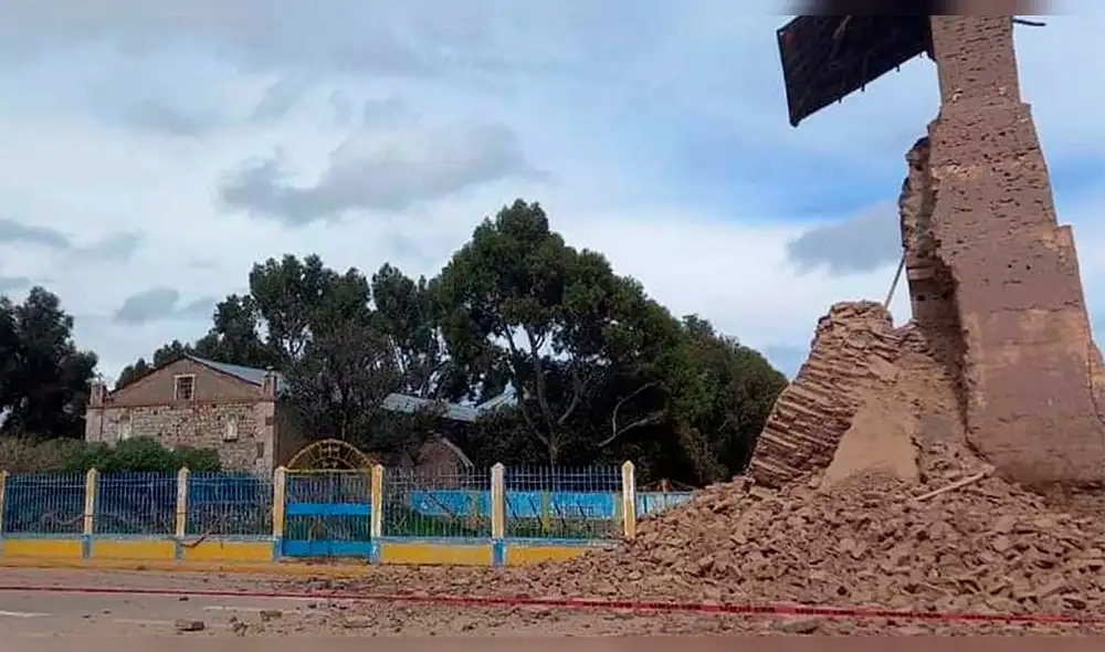 Este templo data desde la colonia y era uno de los principales atractivos de Samán, por lo que Apaza pide la intervención del Ministerio de Cultura. Foto: Radio Onda Azul