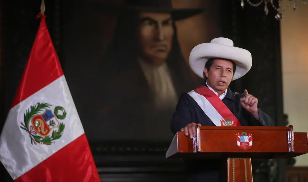Pedro Castillo brindó un mensaje a la nación este viernes. Foto: Presidencia Pedro Castillo brindó un mensaje a la nación este viernes. Foto: Presidencia
