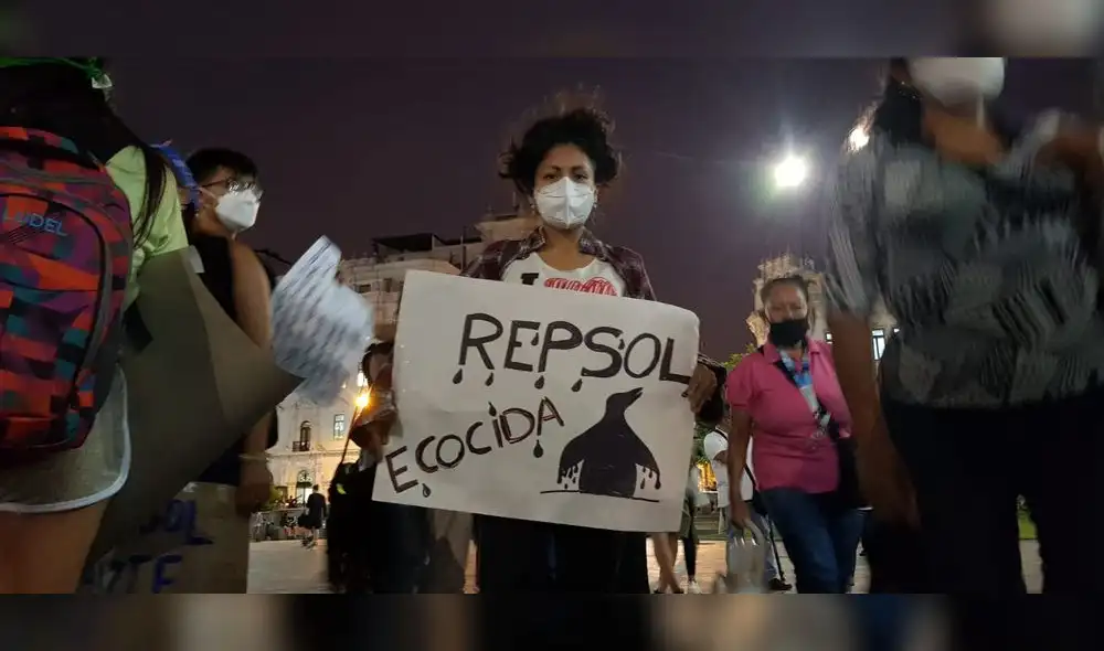 Ciudadanos exigen celeridad en investigaciones en contra de Repsol. Foto: URPI - LR