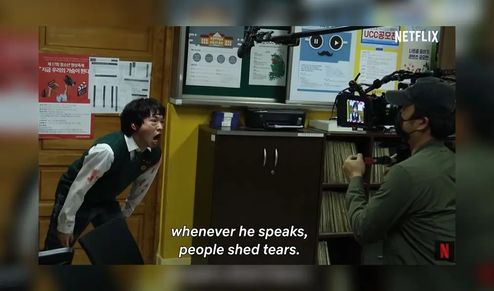 Detrás de cámaras de Estamos muertos. Foto: Netflix