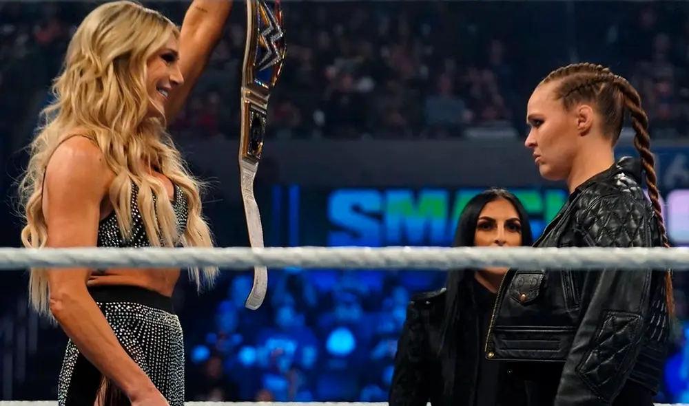 Ronda Rousey y Charlotte lucharán por el campeonato femenino de SmackDown en WrestleMania 38. Foto: WWE