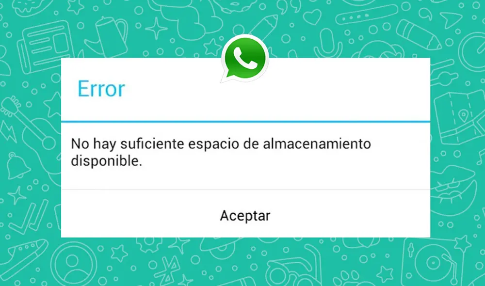 WhatsApp suele provocar que muchos celulares se queden sin espacio. Foto: Muy Computer