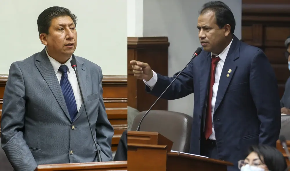 El congresista de Perú Libre Edgar Tello se pronunció tras el mensaje a la nación del presidente Pedro Castillo. Foto: composición/Congreso