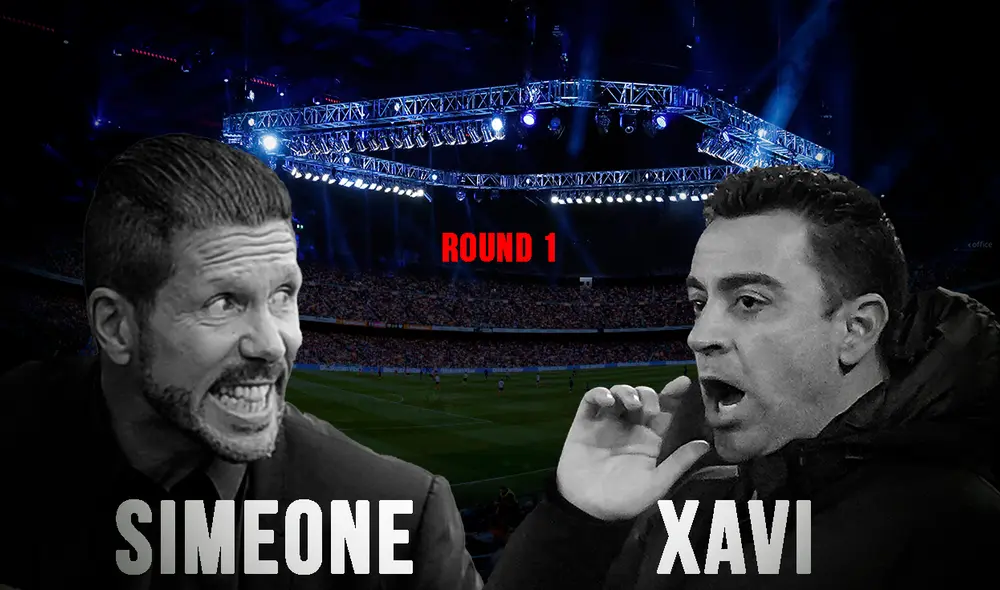 Simeone y Xavi será la primera vez que se encuentren como técnicos. Foto: composición/ AFP