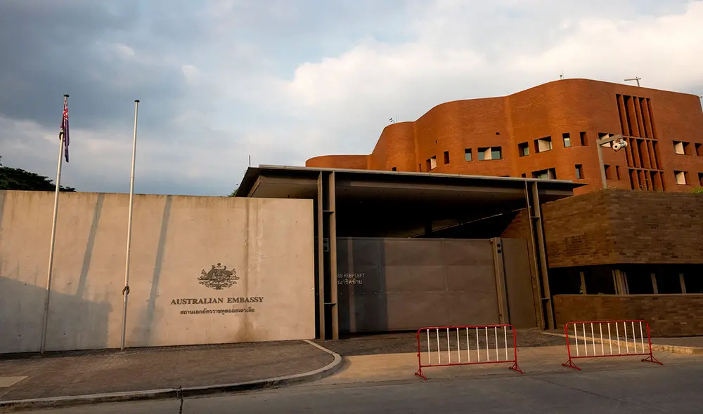 Un exempleado de la embajada australiana en Bangkok ya fue inculpado. Foto: AFP Un exempleado de la embajada australiana en Bangkok ya fue inculpado. Foto: AFP