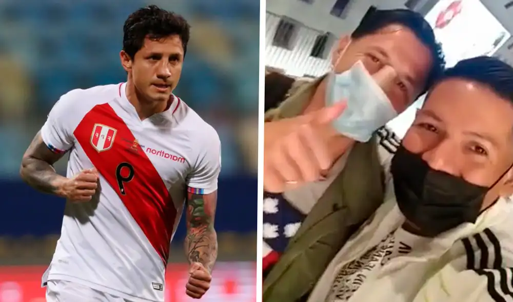 Gianluca Lapadula se encontró con un compatriota en Francia. Foto: Captura Giancarlo Pacheco/ Composición GLR