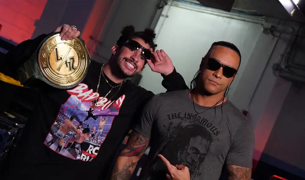 Bad Bunny participó en la última edición de WrestleMania. Foto: WWE Bad Bunny participó en la última edición de WrestleMania. Foto: WWE