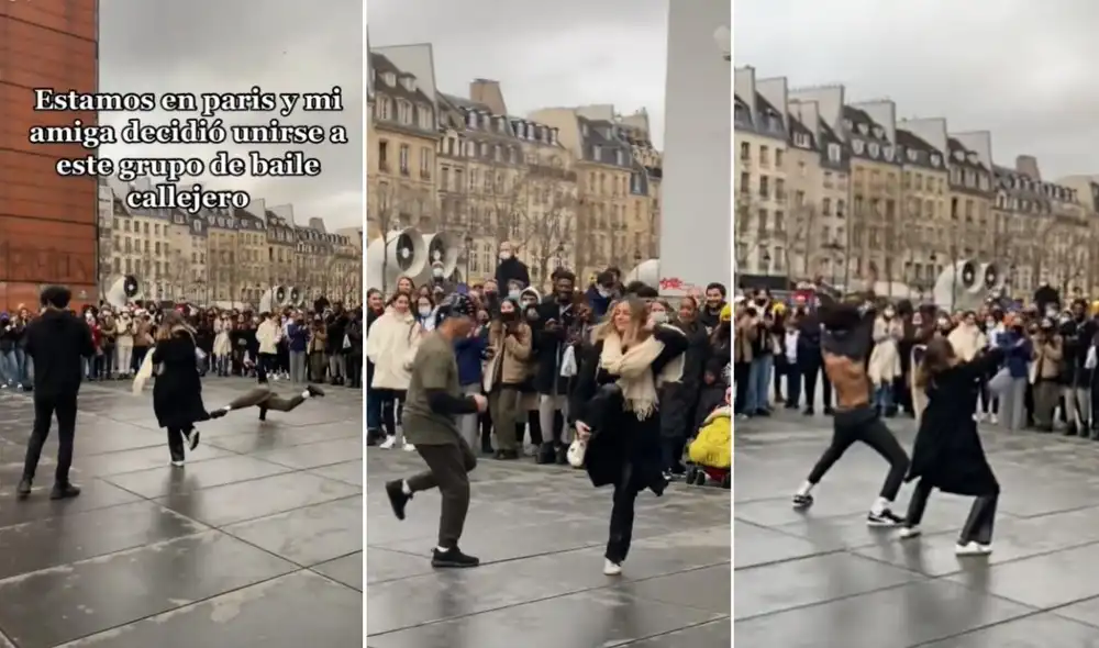 Los usuarios no dudaron en resaltar la valentía y el talento de la joven, quien mostró sus divertidos pasos de baile frente a cientos de personas. Foto: captura de TikTok