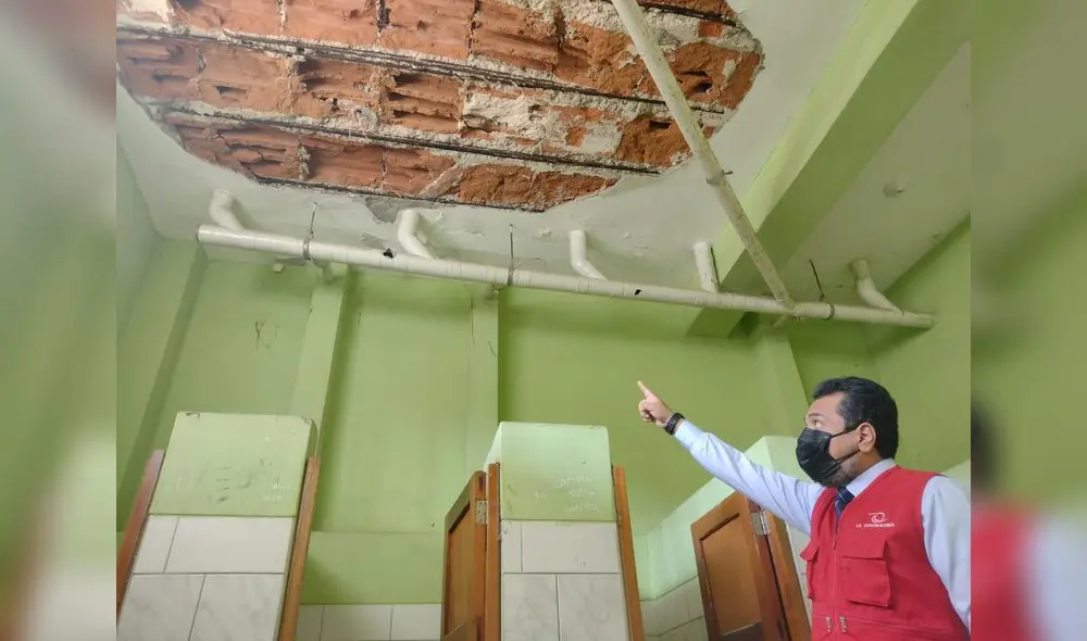 Contraloría identificó deficiencias en la infraestructura del colegio San Miguel. Foto: Contraloría