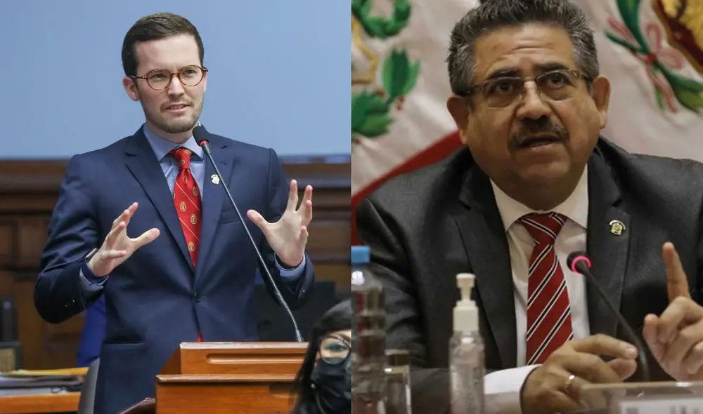 Alejandro Cavero estará a cargo de la denuncia constitucional contra el expresidente Manuel Merino. Foto: Congreso, La República / Video: Congreso Alejandro Cavero estará a cargo de la denuncia constitucional contra el expresidente Manuel Merino. Foto: Congreso, La República / Video: Congreso