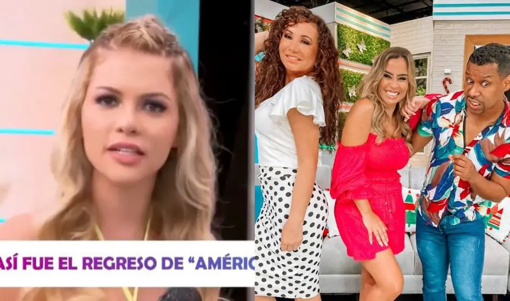 Brunella Horna fue sincera sobre su experiencia en América Hoy. Foto: composición/ América TV/ La República