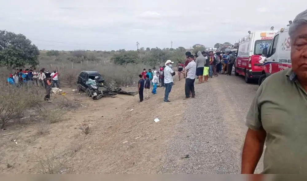 Camioneta resultó destruída debido al impacto. Foto: Ankañahui Camioneta resultó destruída debido al impacto. Foto: Ankañahui