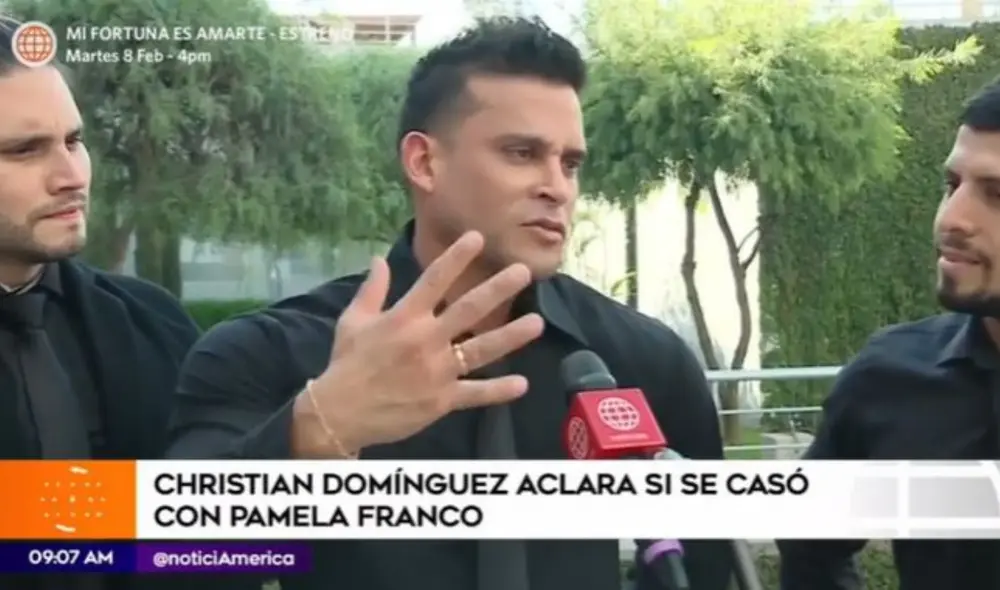 El cantante reveló qué habría pasado con Pamela Franco. Foto: América TV