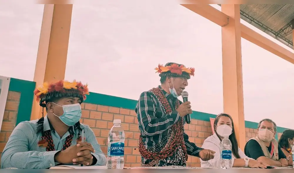 Dirigentes de comunidades nativas de San Martín participaron en taller sobre vacunación contra la COVID-19. Foto: GORE San Martín. Dirigentes de comunidades nativas de San Martín participaron en taller sobre vacunación contra la COVID-19. Foto: GORE San Martín.