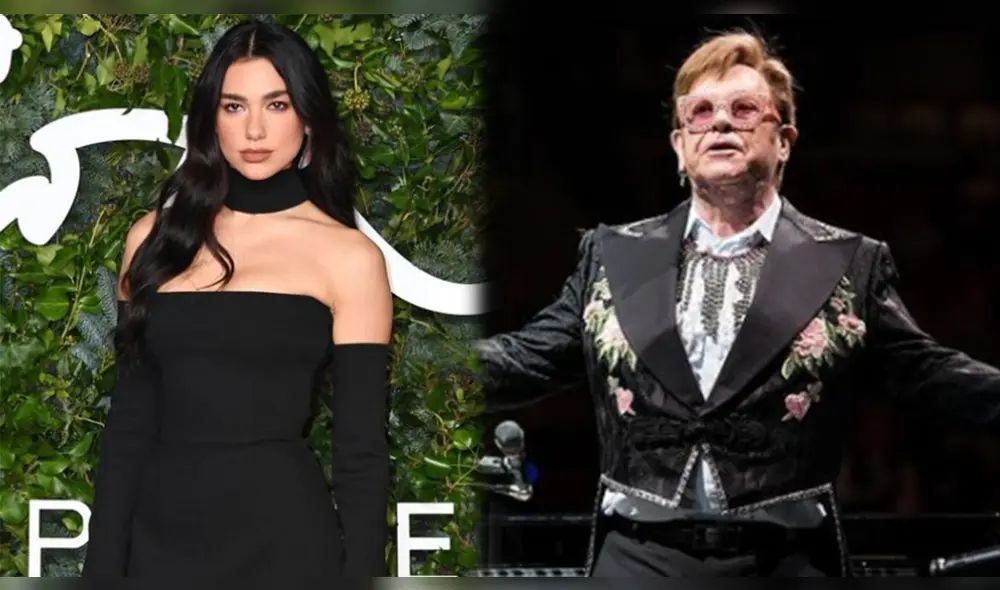 Dua Lipa contó que manifestó su colaboración con Elton John. Foto: composición/Dua Lipa/Elton John/Instagram